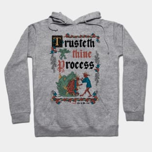 Trust the Journey Medieval Style - Vintage English Manuscript Hoodie